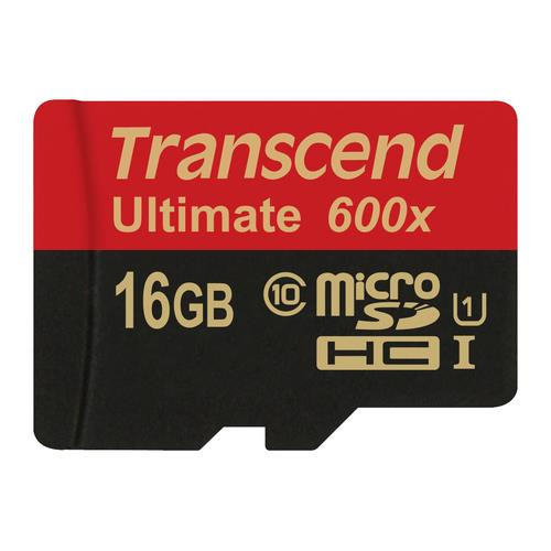 Transcend 16GB microSDHC Class 10 UHS-I (Ultimate) 16 Go MLC Classe 10 - TS16GUSDHC10U1