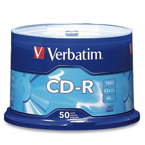 Verbatim Standard 120mm CD-R Media 700 Mo 52x 50 pièce(s) - 94691
