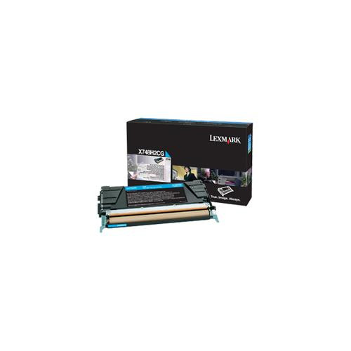 Lexmark  Cartouche de toner 1 pièce(s) Original Cyan - X748H2CG