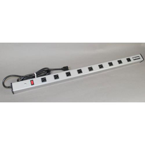 WIREMOLD  multiprise 1,8 m 9 sortie(s) CA Intérieure Gris - UL309BC