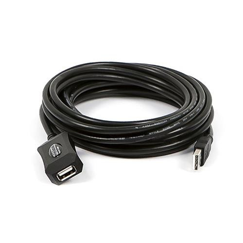 Monoprice USB 2.0 M/F, 5m câble USB USB A Noir - 8751