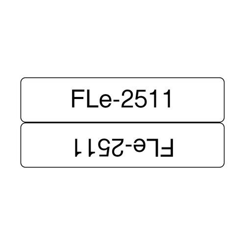 Brother FLE2511 ruban d'étiquette Noir sur blanc - FLE-2511