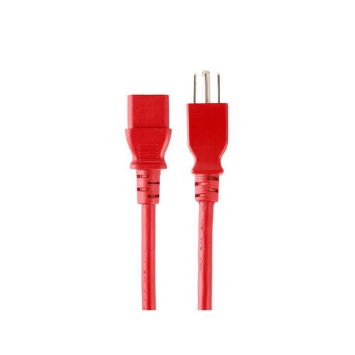 Monoprice  câble électrique Rouge 0,6 m NEMA 5-15P Coupleur C13 - 33558