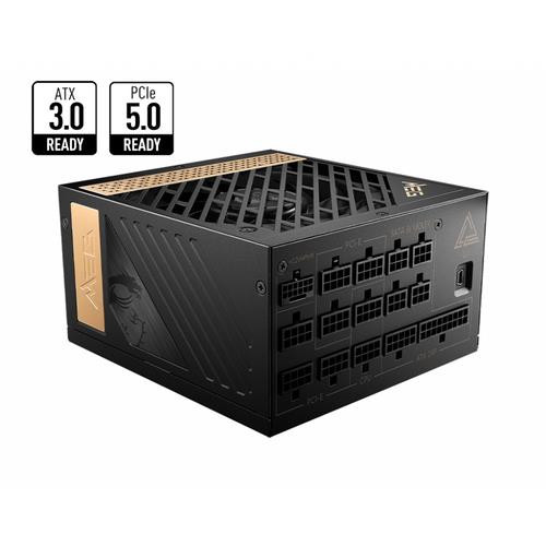 MSI  unité d'alimentation d'énergie 1300 W 24-pin ATX ATX Noir - MEG AI1300P PCIE5