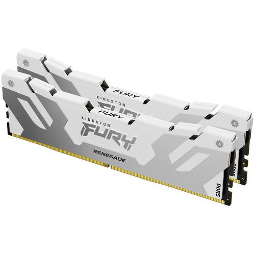 Kingston Technology FURY 32 Go 7600 MT/s DDR5 CL38 DIMM (kit de 2) Renegade White XMP - KF576C38RWK2-32
