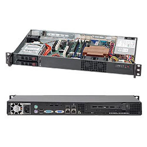 Supermicro SuperChassis 510T-203B Support Noir 200 W - CSE-510T-203B Supermicro SuperChassis 510T-203B Support Noir 200 W - CSE-510T-203B
