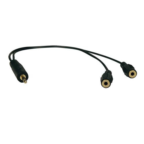 Tripp Lite  câble audio 0,3 m 3,5mm 2 x 3.5mm Noir - P313-001