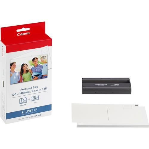 Canon Jeu d'encre couleur et de papier au format 100 x 148 mm KP-36IP, 36 feuilles - 7737A001
