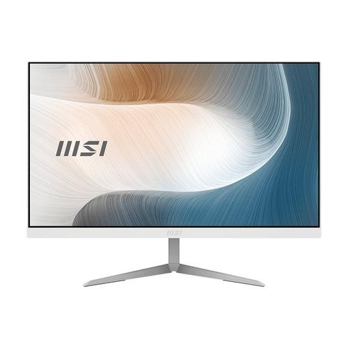 MSI  PC tout en un/station de travail Intel® Core™ i3 i3-1115G4 60,5 cm (23.8") 1920 x 1080 pixels PC All-in-One 8 Go DDR4-SDRAM 256 Go SSD Windows 10 Home Wi-Fi 5 (802.11ac) Blanc - MODERN AM241 11M-257US
