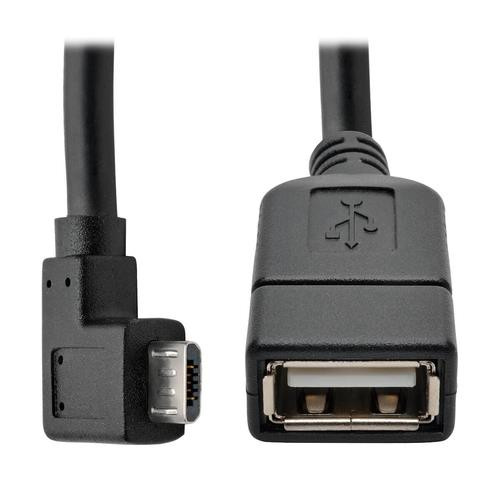 Tripp Lite  câble USB 0,15 m MICRO-USB B USB A Noir - U052-06N-RA