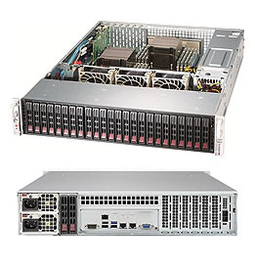 Supermicro SuperStorage Server 2028R-E1CR24H Intel® C612 LGA 2011 (Socket R) Rack (2 U) Noir - SSG-2028R-E1CR24H Supermicro SuperStorage Server 2028R-E1CR24H Intel® C612 LGA 2011 (Socket R) Rack (2 U) Noir - SSG-2028R-E1CR24H