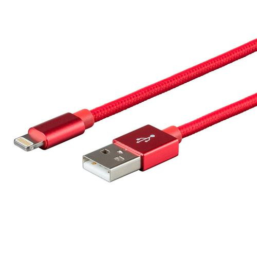Monoprice  câble de téléphone portable Rouge 0,45 m USB A Lightning - 30767