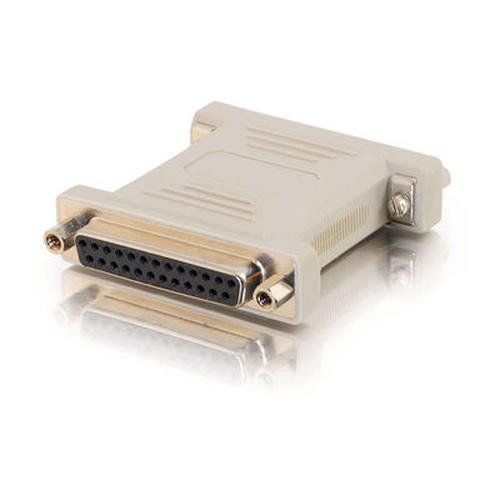 C2G DB25 M/F Null Modem Adapter DB25M DB25F Gris - 02469