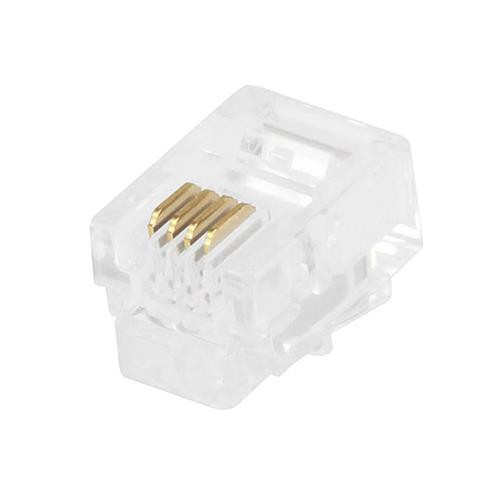 Monoprice  connecteur de fils RJ-11 Transparent - 7268