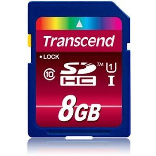 Transcend 8GB SDHC Class 10 UHS-I 8 Go NAND Classe 10 - TS8GSDU1 Transcend 8GB SDHC Class 10 UHS-I 8 Go NAND Classe 10 - TS8GSDU1