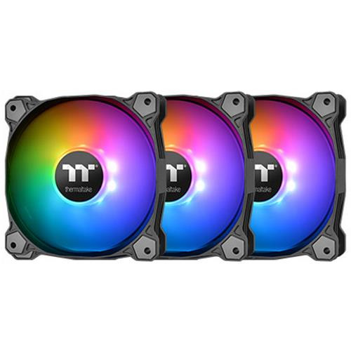 Thermaltake  système de refroidissement d’ordinateur Boitier PC Ventilateur 12 cm Noir, Blanc - CL-F063-PL12SW-A