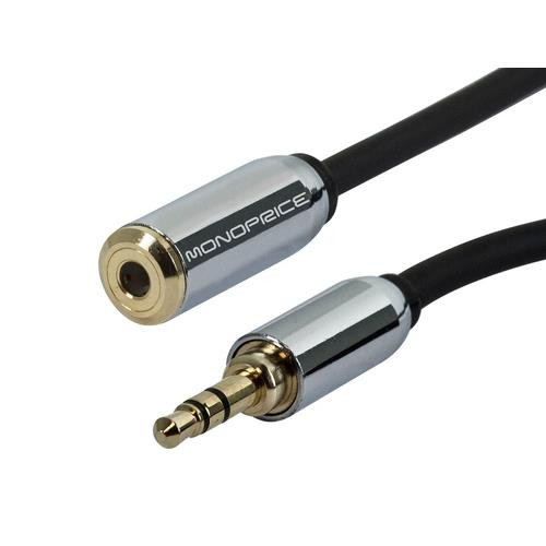 Monoprice  câble audio 3,7 m 3,5mm Noir - 10149