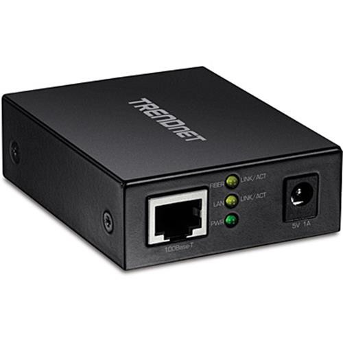 Trendnet  convertisseur de support réseau 100 Mbit/s Multimode, Monomode Noir - TFC-FSFP