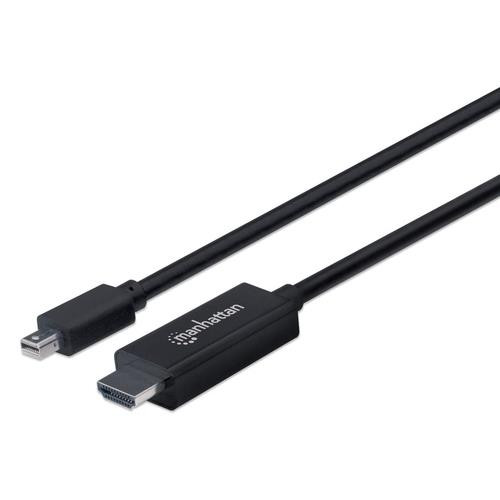 Manhattan  câble vidéo et adaptateur 1,8 m Mini DisplayPort HDMI Type A (Standard) Noir - 153287
