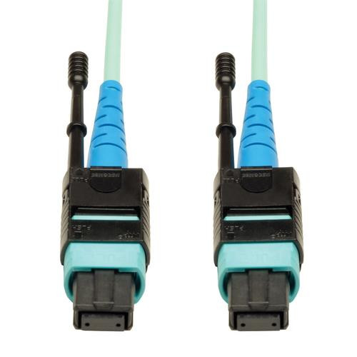 Tripp Lite  câble InfiniBand et à fibres optiques 1,83 m MTP Noir, Turquoise - N846-02M-24-P