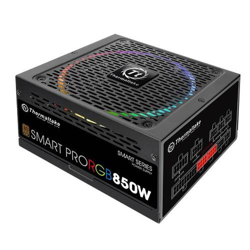 Thermaltake Smart Pro RGB unité d'alimentation d'énergie 850 W 24-pin ATX ATX Noir - PS-SPR-0850FPCBUS-R