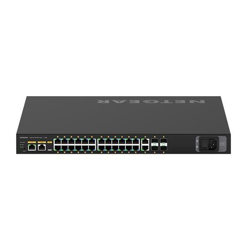 NETGEAR GSM4230P Géré L2/L3/L4 Gigabit Ethernet (10/100/1000) Connexion Ethernet, supportant l'alimentation via ce port (PoE) 1U Noir - GSM4230P-100NAS