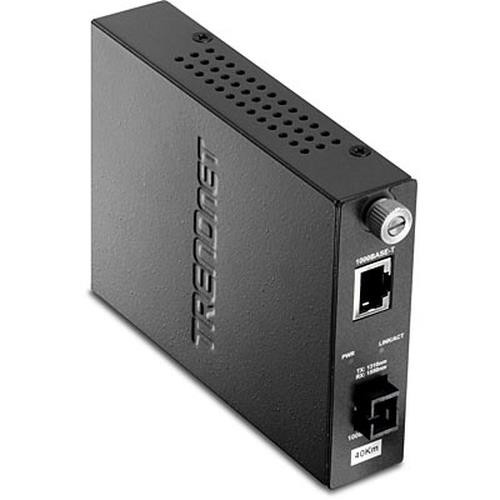 Trendnet  convertisseur de support réseau 100 Mbit/s Monomode Noir - TFC-110S40D5I
