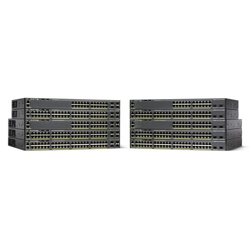 Cisco Catalyst C2960X-48TDL, Refurbished Géré L2 Gigabit Ethernet (10/100/1000) 1U Noir - WS-C2960X-48TDL-RF