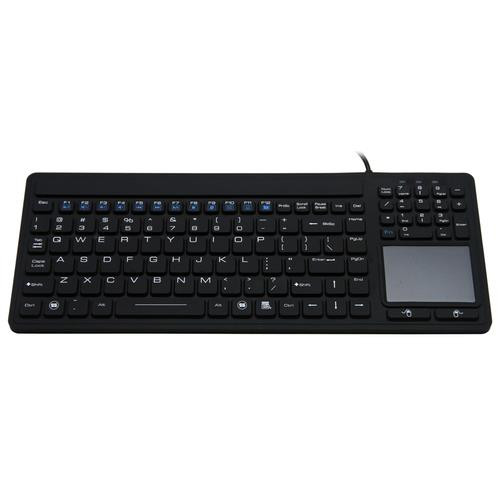 Solidtek  clavier Universel USB QWERTY Anglais américain Noir - KB-IKB107
