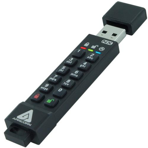 Apricorn ASK3-NX lecteur USB flash 128 Go USB Type-A 3.2 Gen 1 (3.1 Gen 1) Noir - ASK3-NX-128GB