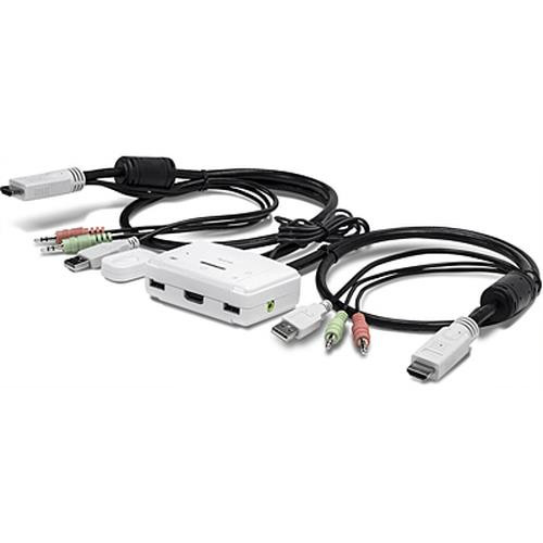 Trendnet TK-215i commutateur écran, clavier et souris Blanc - TK-215I