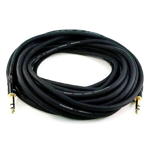 Monoprice  câble audio 30,48 m 6,35 mm TRS 2 x 6,35 mm TRS Noir - 4800