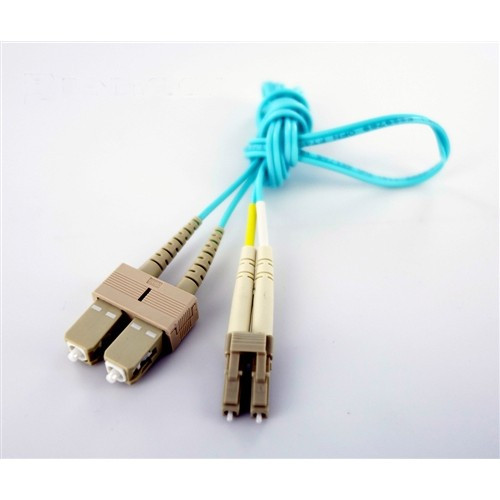 Axiom LC/SC MM Duplex OM4, 25m câble InfiniBand et à fibres optiques Turquoise - LCSCB4PAP25-AX