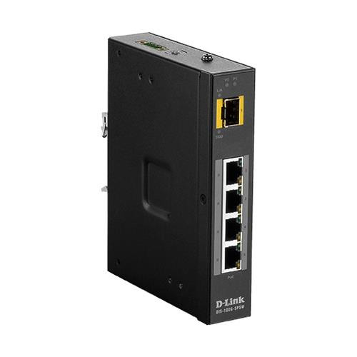 D-Link DIS‑100G‑5PSW Non-géré L2 Gigabit Ethernet (10/100/1000) Connexion Ethernet, supportant l'alimentation via ce port (PoE) Noir - DIS-100G-5PSW