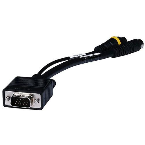 Monoprice  câble vidéo et adaptateur 3 x RCA + S-Video VGA (D-Sub) Noir - 2509