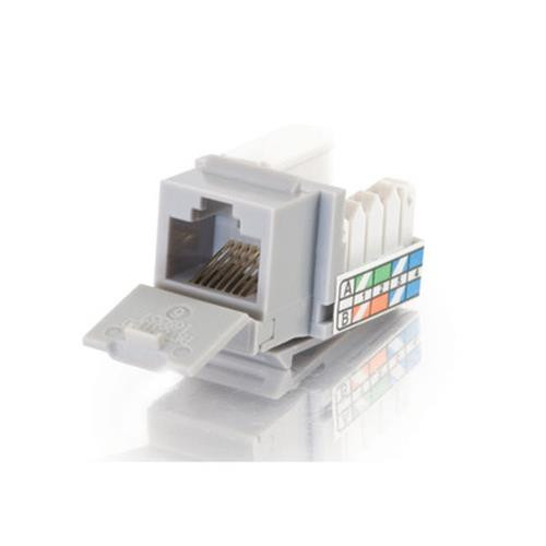 C2G Cat5E 90° Keystone Jack Gray - 35202