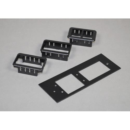 WIREMOLD  Plaque de commutation et obturateur Noir - OFR47-U2A