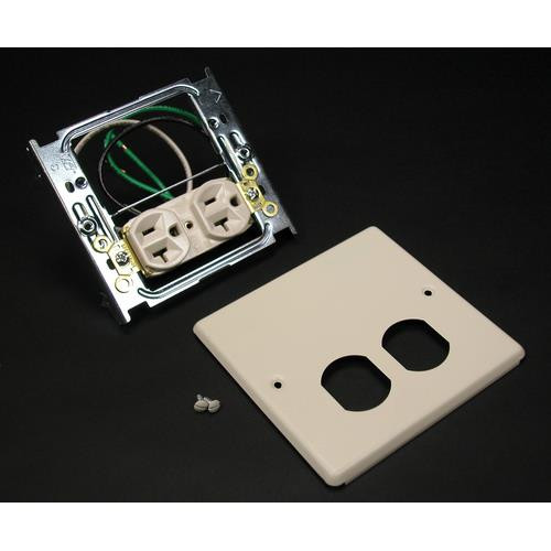 WIREMOLD  Plaque de commutation et obturateur Ivoire - CV4047WX