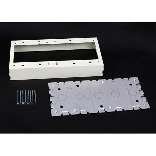 WIREMOLD  Plaque de commutation et obturateur Acier inoxydable, Blanc - VC5748-5