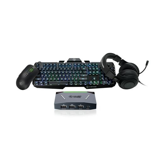iogear  clavier Souris incluse Jouer USB Noir - GE1337P2KIT3