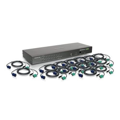 iogear GCS1716KITU commutateur écran, clavier et souris Grille de montage Gris - GCS1716KITUTAA