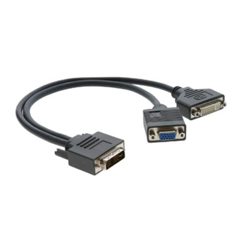 Kramer Electronics  câble vidéo et adaptateur 0,3 m DVI-I DVI-D + VGA (D-Sub) Noir - 99-9494921