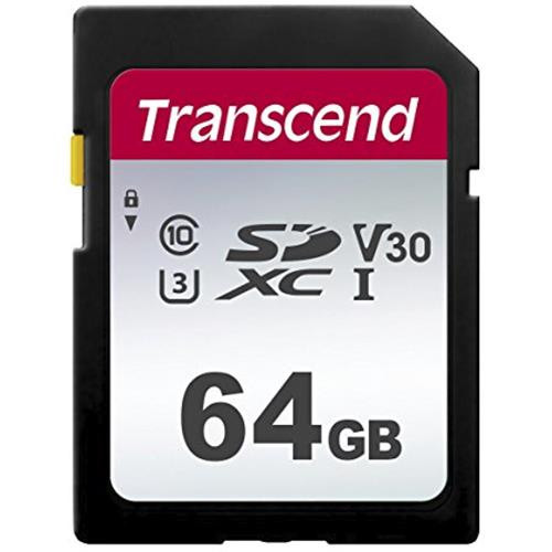 Transcend  mémoire flash 64 Go SDXC NAND Classe 10 - TS64GSDC300S