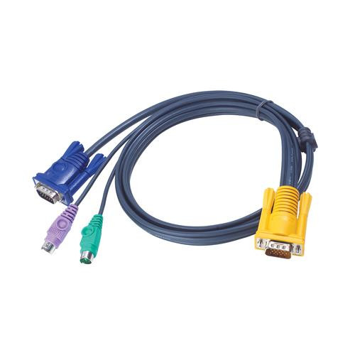 ATEN Câble KVM 6m PS/2 avec SPHD 3 en 1 - 2L-5206P