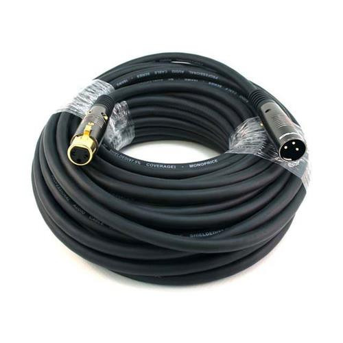 Monoprice  câble audio 15,24 m XLR (3-pin) Noir - 4756