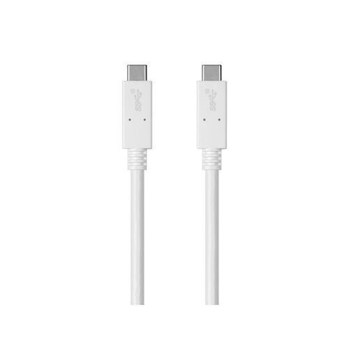 Monoprice  câble USB USB 3.2 Gen 2 (3.1 Gen 2) 1 m USB C Blanc - 27922