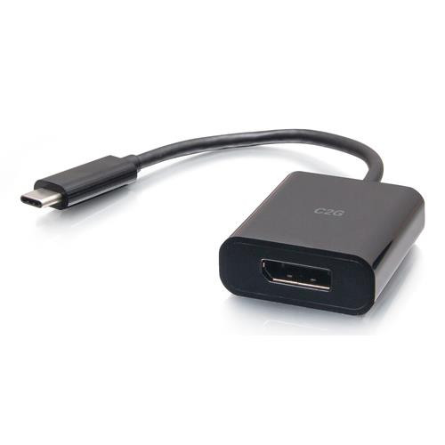 C2G Convertisseur adaptateur USB-C vers DisplayPort - 4K 60 Hz - Noir - 26933