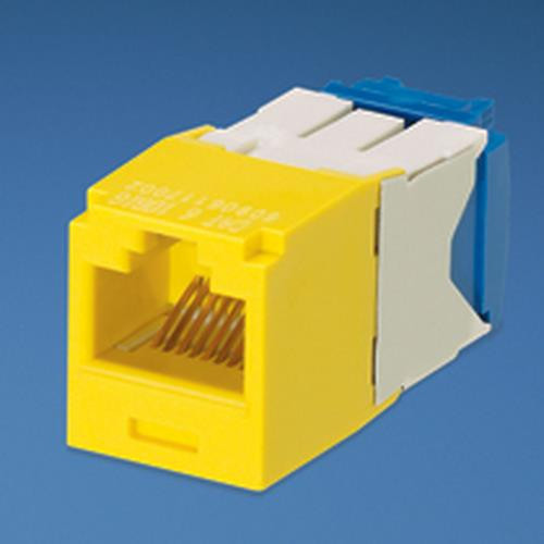 Panduit UTP RJ45 TG-MiniJack Cat6a Yellow - CJ6X88TGYL