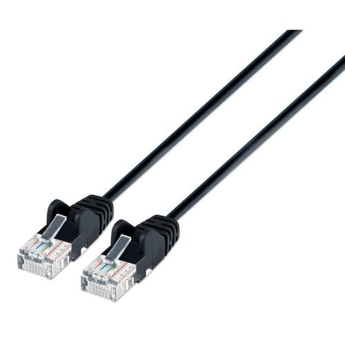 Intellinet IEC-C6A-BK-7-SLIM câble de réseau Noir 2 m Cat6 U/UTP (UTP) - 743921