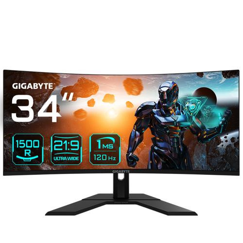 GIGABYTE GS34WQC Moniteur de jeu incurvé 34" WQHD - 3440 x 1440, 1500R, 300Hz, 1ms, 250 cd/m², FreeSync Premium, HDR Ready, HDMI 2.0, DisplayPort 1.4 - GS34WQC EU GIGABYTE GS34WQC Moniteur de jeu incurvé 34" WQHD - 3440 x 1440, 1500R, 300Hz, 1ms, 250 cd/m², FreeSync Premium, HDR Ready, HDMI 2.0, DisplayPort 1.4 - GS34WQC EU